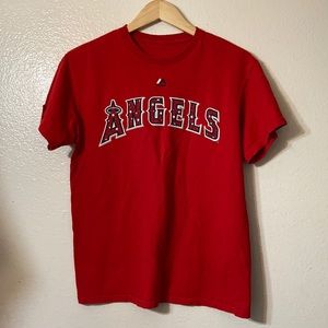 Angels Majestic red halo Anaheim Medium baseball